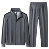 Spring Autumn Men's Tracksuit Cotton Sports Suit Sweatshirt  2-piece Set Middle-Aged And Elderly Casual Cardigan Hoodies Set