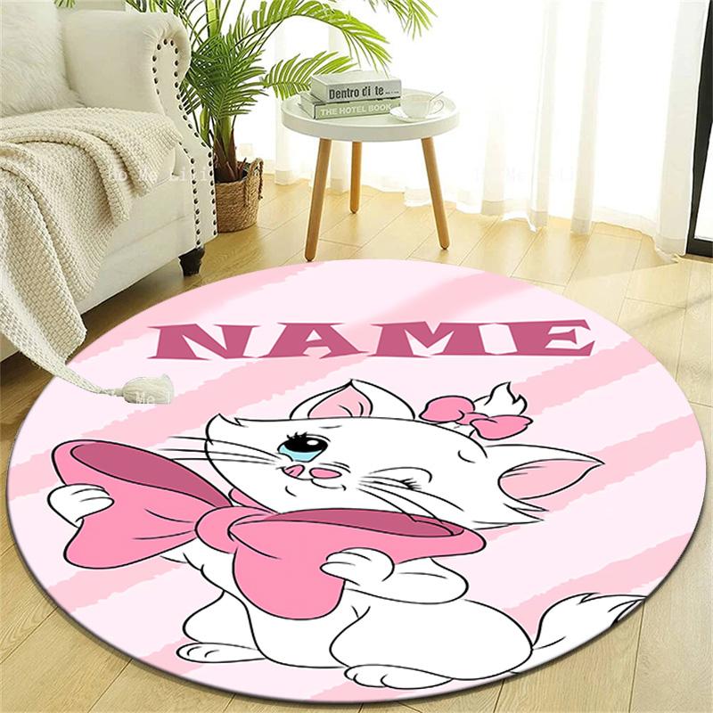 Personalized M-Marie Round Chair Office Rug - Perfect for Mat, Office Chair & More - Ideal Gift for Birthdays and Holidays