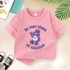 Bears Childrens Clothing Summer Pure Cotton Tshirts for Boys and Girls Fun Cartoon Style Versatile Shortsleeved Tops