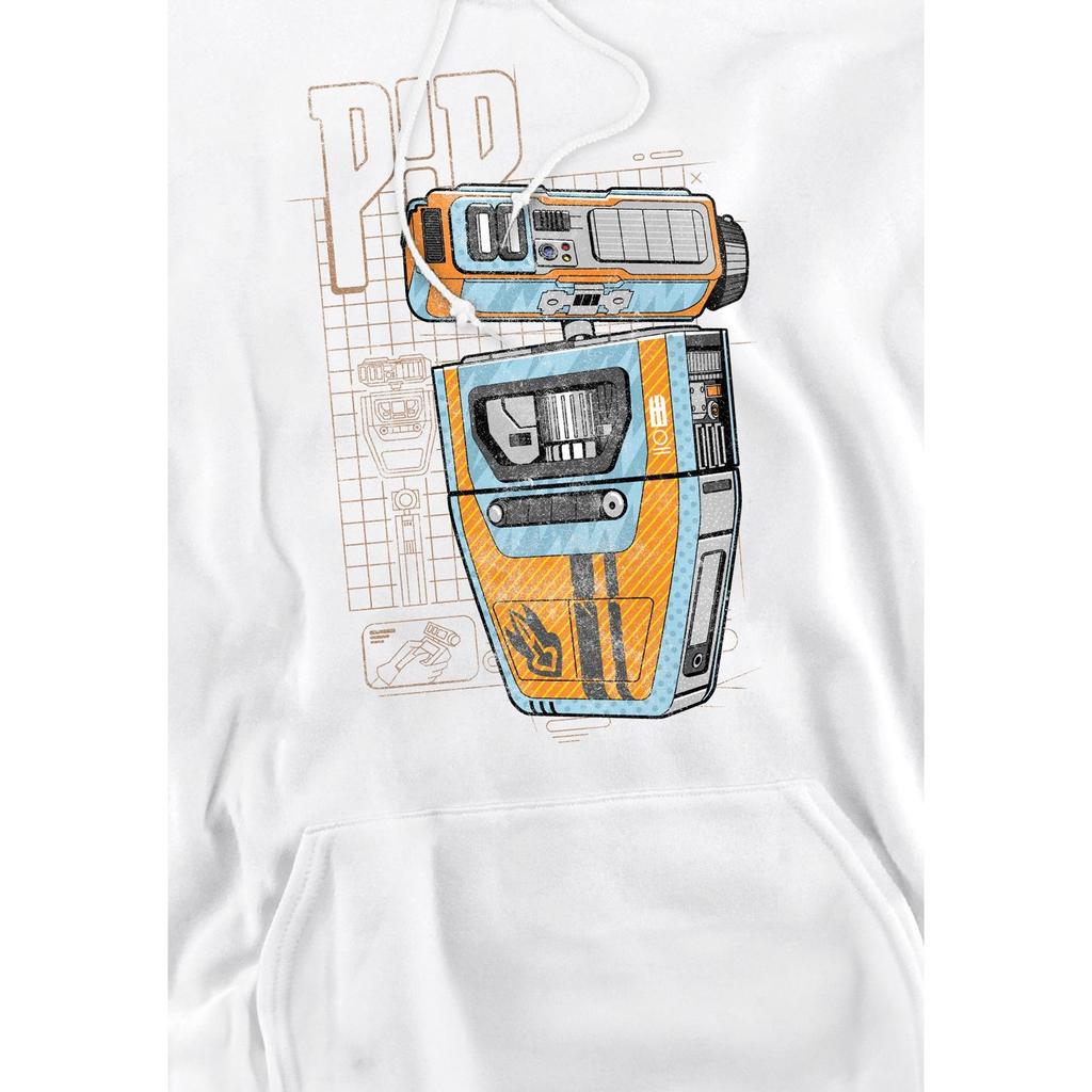 Star Wars: The Acolyte Mens Pip Droid Blueprint Hoodie