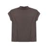 Silm Slim Looking Black Inner Top T-shirt with Short Sleeves