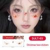 Christmas Tattoo Stickers: Easy-to-Remove Temporary Makeup Tattoos with Tree, Reindeer, and Snowflake Designs.