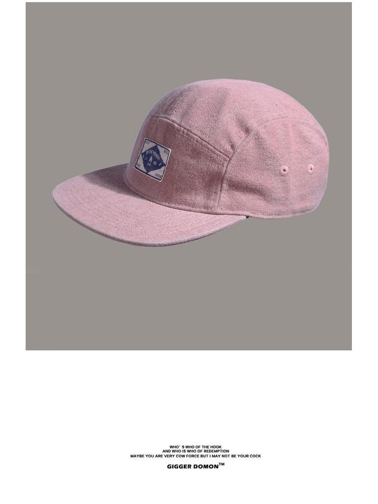 22SS Vintage Mountain Five-Panel Cap: American Heavyweight Washed, Soft Top, Flat Brim, Duckbill Style Japanese Baseball Hat