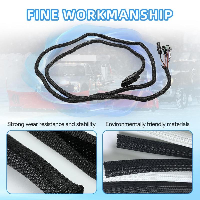 Vehicle Side 11 Pin Light Harness with Dust Cover For Western SnowEx Plows 26357 22413