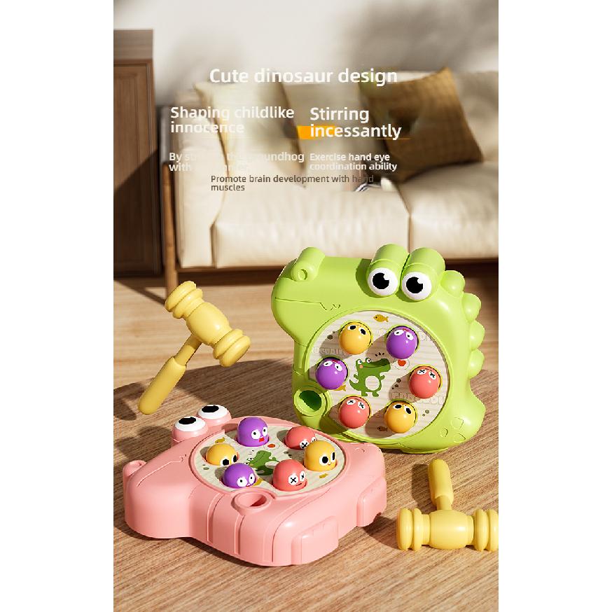 Crocodile Whack-A-Mole Children's Toy Boys and Girls Early Education Intelligence Brain-Teasing Baby Press and Hit Toy Infant Toddler