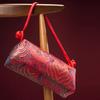Fashion Silk Embroidered Women Handbag Zipper Chinese Style Design Clutch Bag Knot Retro Cosmetic Bag Gifts