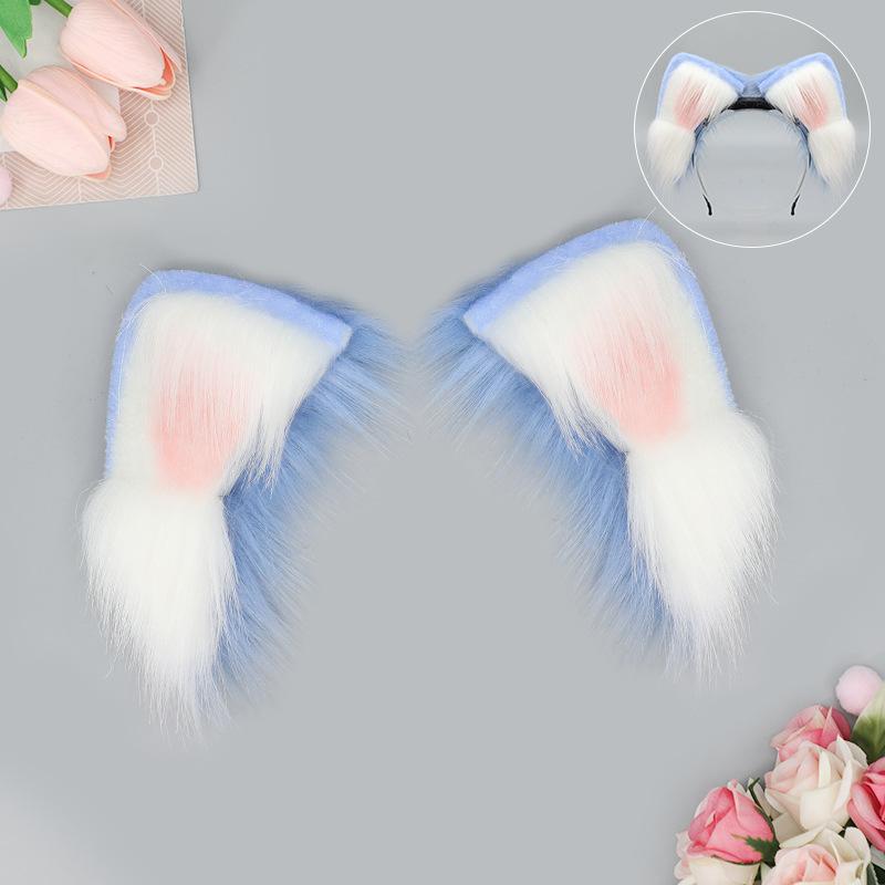Rechargeable simulated animal ear headgear props Removable headband Movable cat ear hair accessories Electric cat ear headband