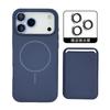 Magnetic Liquid Silicone Case for IPhone 17 Pro Max Air 16 15 14 13 12 with For Magsafe Card Bag Wallet Camera Lens Film Cover