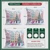 4 Pcs Winter Nutcracker And Ballerina Single-Sided Printed Pillowcase For Home Living Room Bedroom Car Decor