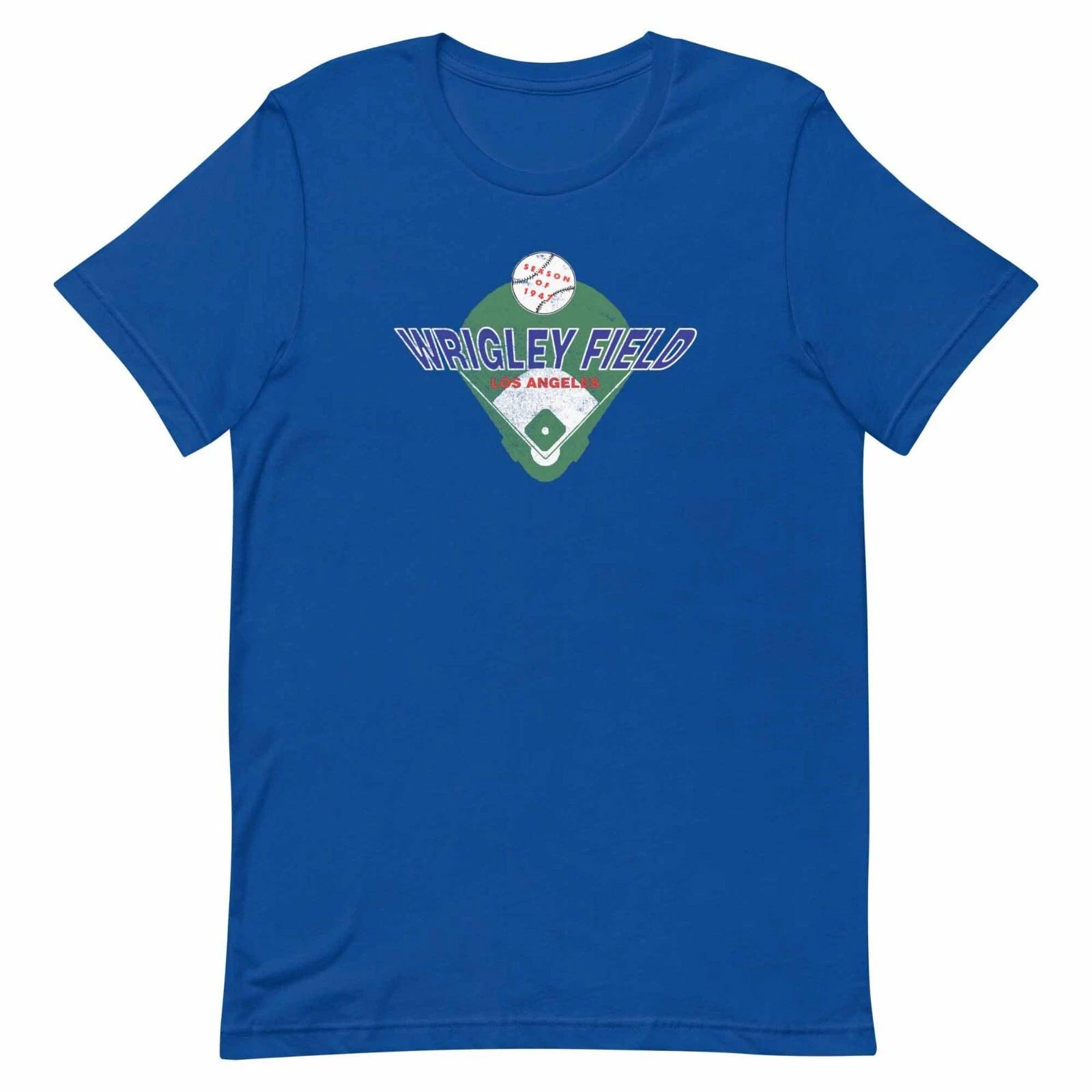 

Vintage Retro T Shirt Original Wrigley Field LA Baseball 1940s Graphic Tee 4XL