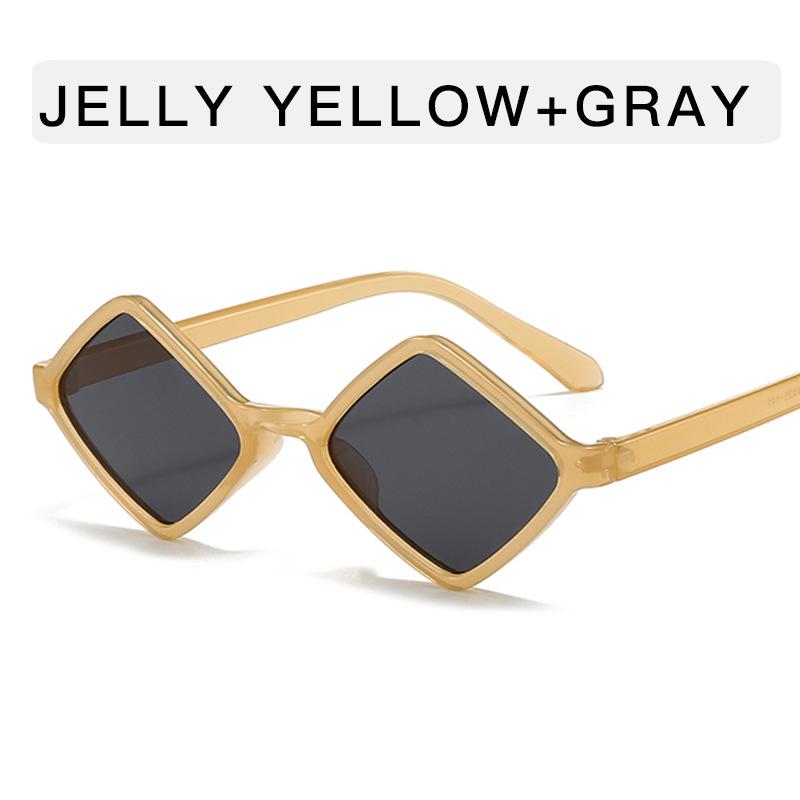 Rhombus Style Women's Sunglasses Fashion Trendy UV Protection Women's Sun Glasses Travelling Hiking Man Sunglass