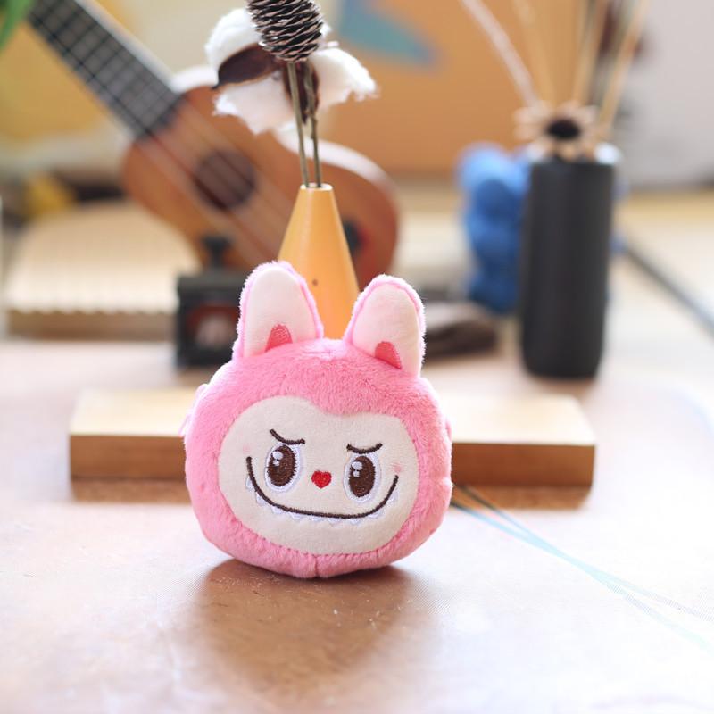 

Labubu Plush Keychain Animal Soft Toy For Bag Decor And Gift глибокий рожевий колір