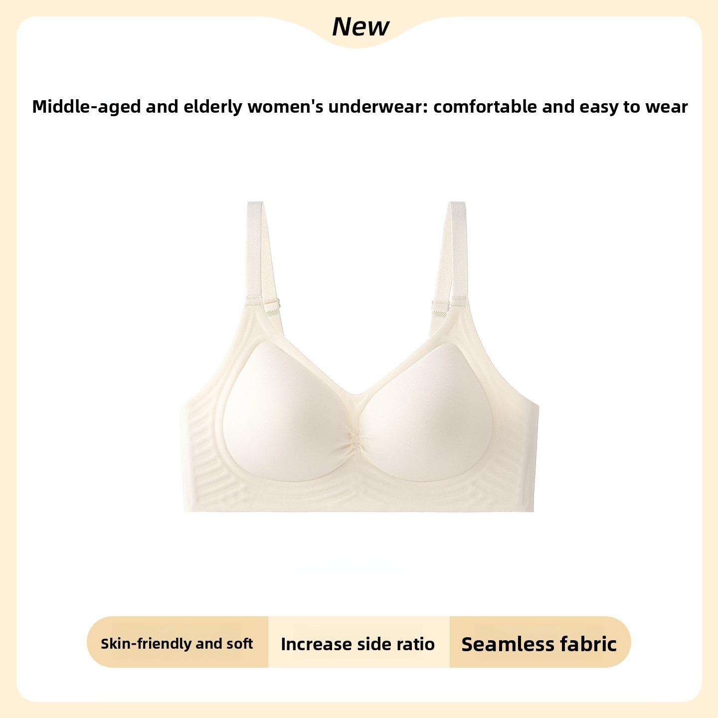 

Женское Весеннее Желе Желе Мягкая Поддержка Вытягивание Предотвращение Провисания Без Косточек Без Следов Мама Нижнее Белье 32/70ABC кремовый