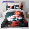 Al Shabab Club Pattern Bedding Set Quilt Cover Pillowcase Home Decor Gift (1 * duvet cover + 2 * pillowcase, without core)