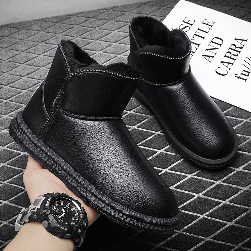 Ghete Bărbați Pantofi de Iarnă Ușori Ghete de Zăpadă Bărbați Încălțăminte de Iarnă Impermeabilă Mărimi Mari 36-45 Slip on Unisex Glezne Ghete de Iarnă