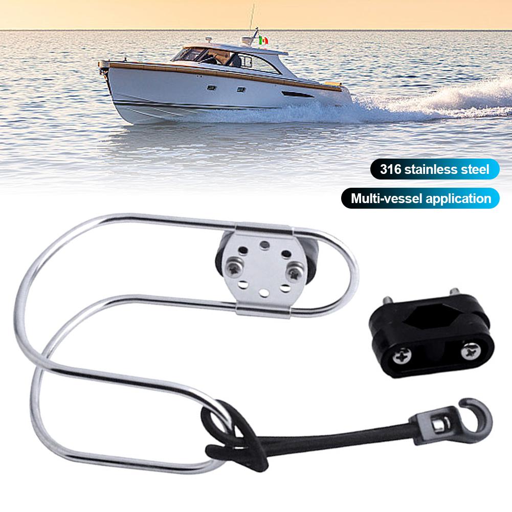 Marine Edelstahl Hufeisen Rettungsring Halterung Verstellbarer Rettungsring Halter Schiff Rettungsring Halterung Bootszubehör