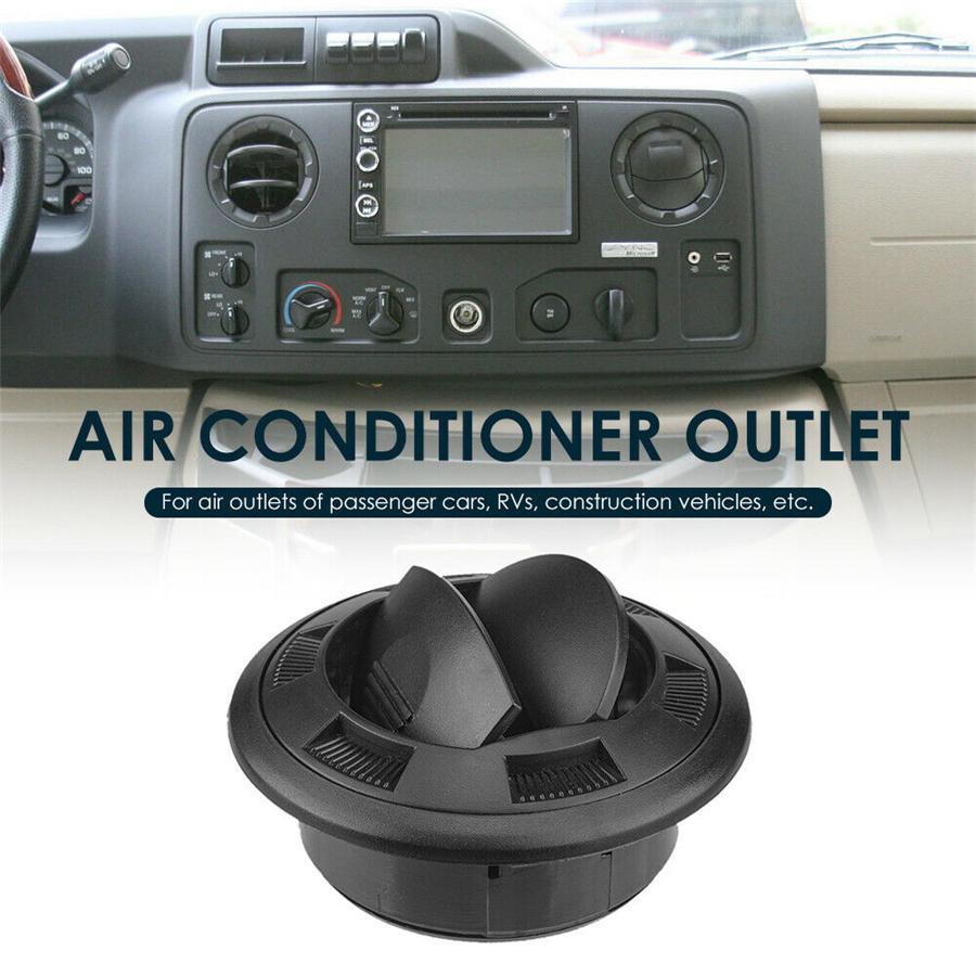 Universal Bus RV Round Air Conditioning Outlet with Honeycomb Grille 75mm 2.95''