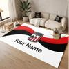 Personalized Crystal Velvet Carpet Athletic Bilbao FC Pattern Non Slip Floor Rug