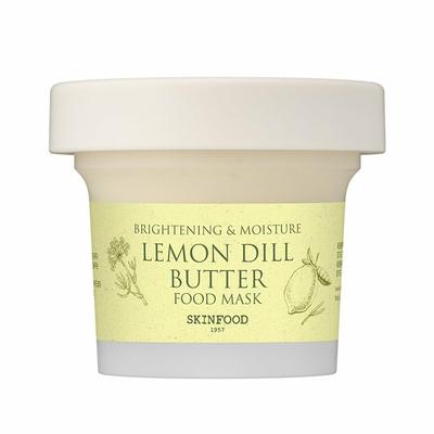 Lebensmittelmaske mit Zitronen-Dill-Butter