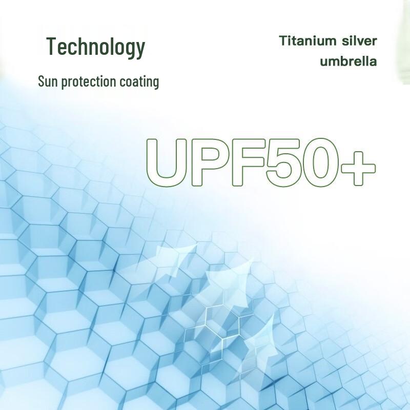 MAYDU Titanium Silver Double-Layer Folding Umbrella