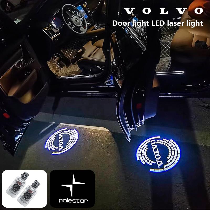 zpebr9 2PCs For Volvo Polestar S60 XC60 S40 XC40 XC90 V60 S90 Accesorios Car Door Light LED Welcome Laser Projector Logo Lamp Backlight