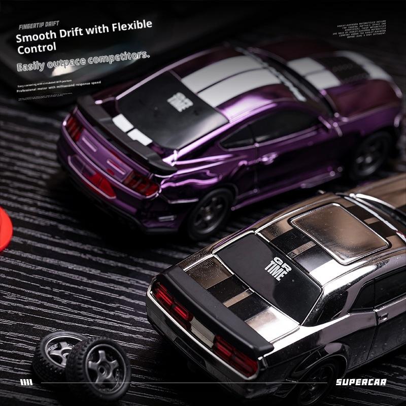 New Wennan Wind 1/43 Wild Horse Daoqi Rc Mini Drift Remote Control Car High Speed Racing Full Scale Gyroscope Remote Control Toy