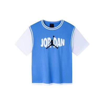 Pullover Comfortable Simple Short Sleeve T-Shirt Kids Tops North-Carolina-Blue JD2322033GS-003