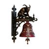 Krampusz Dekoratív Függő Dísztárgy, Üdvözlő Tábla Farmhangulatú Függő Dekoráció, Falra Szerelhető Öntöttvas/Gyanta Kültéri Dísz, Sötét Vintage Darab ehhez