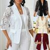 Women's New Sexy Lace Hollow Three-quarter Sleeve Casual Jacket