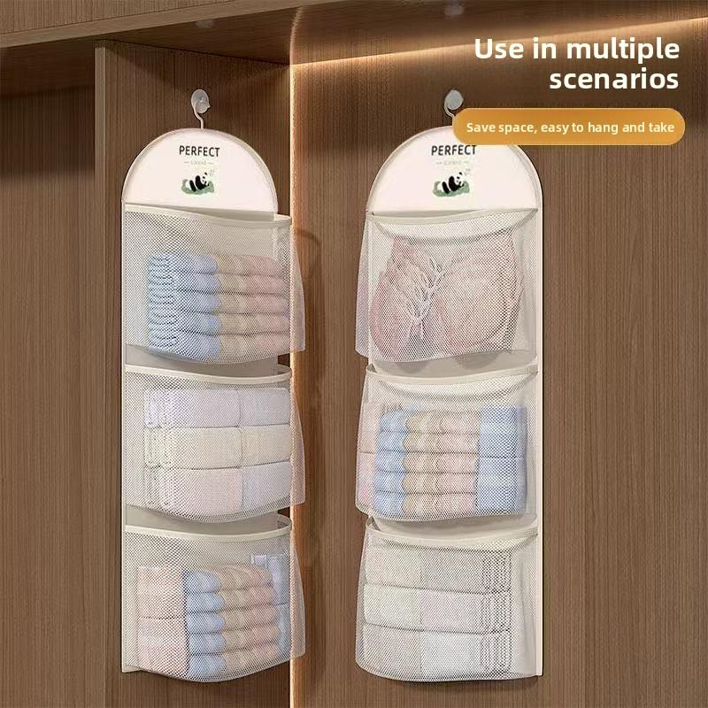 Sock Storage Hanging Bags, Wardrobe, Dormitory Storage Net Bags, Underwear Storage Bags, Wall-mounted Organizing Storage Bags, Storage Bags