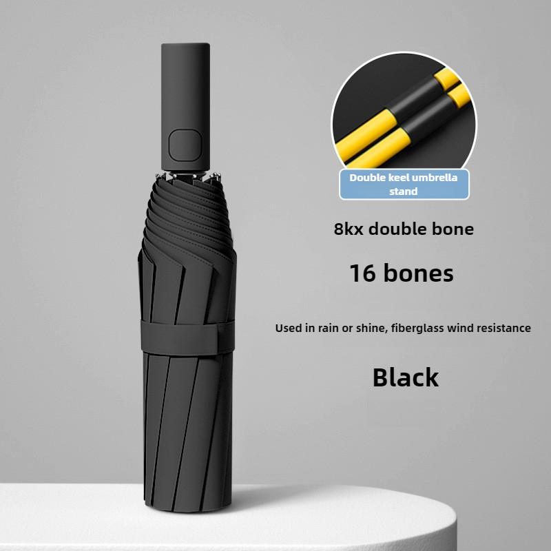 UPF50+Large Size 16Bone Umbrella Folding Automatic Anti UV Rain Sun Umbrella Portable Windproof Light Women Men Parasol Umbrella