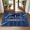 Penrith Panthers Design Crystal Velvet Rug Soft Decorative Mat for Bedroom Entrance