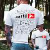 Human Evolution Motocross Design Fashion Tshirt Men Autocycle Motorbike Speedometer Personalized Unisex Tee Shirts White Top