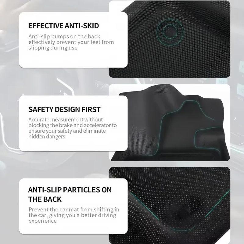 TPE Full Coverage Car Floor Mats Fit BYD Sealion 7 2024-2026 Waterproof Anti-slip Custom Auto Foot Liners EV Interior Protector