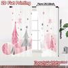2pcs,Curtains Christmas Trees Stars Festive Cute (2) Popular Minimalist Curtains Semi-Sheer Curtains All Seasons Ldeal for
