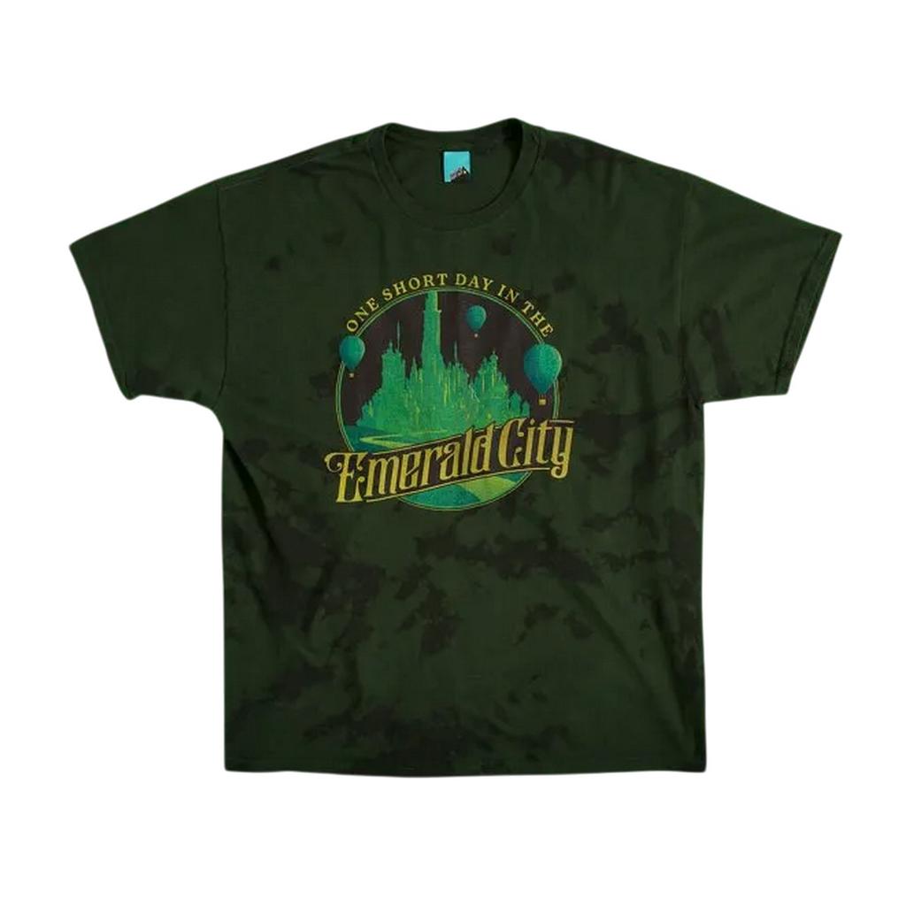 Wicked Unisex Adult Emerald City Tie Dye T-Shirt