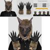 Terrifying Wolf Head Mask And Gloves Set For Halloween Party Costume Fun And Creative Dress Up