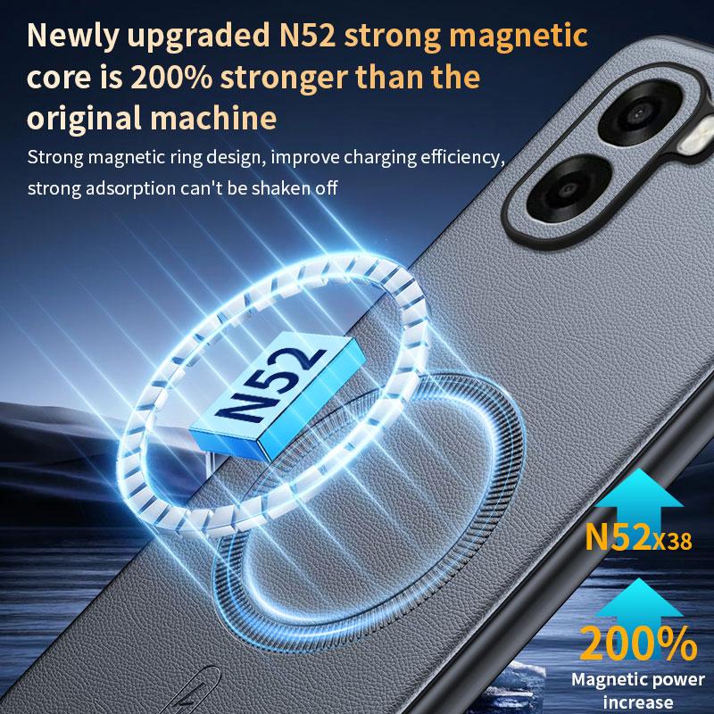 For OPPO A6X A6 A5 A3 A2 Pro Case Luxury Environmentally Leather Back Cover Soft Premium Magnetic Leather Phone Case Anti-knock Shell