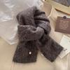 Kaschmirschal Winter Warm Gestrickt Kleiner Damenschal Korea Styles Schals Wollschals Damen Weiche Wickeltücher Halstuch