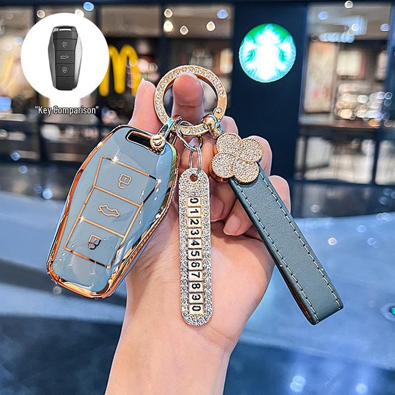Compatible Key Case for JAC Yiwei 3, Aipao T, Sihao e10x, Huaxianzi X8Plus, and Car A5 Models (2023)