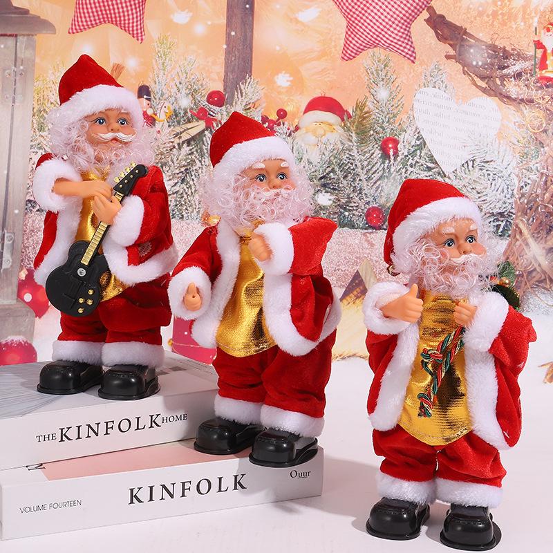 Musikalische elektrische Twerking Weihnachtsmann Spielzeug für Schaufenster und Weihnachtsgeschenke