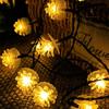 HEIXIE Solar Pinecone LED Outdoor String Lights