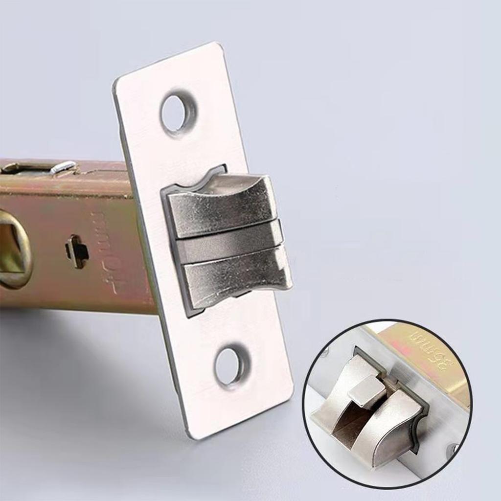 Sturdy Metal Fork Tubulars Mortice Latches Metal Finish Convenient Accessory for Bathroom and Bedroom Door Installion