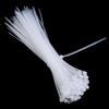 100 Stück/Los Selbstverriegelnde Kunststoff-Nylon-Kabelbinder Bunte Reißverschluss-Wickelbänder Nylon-Kabelbinder-Set Befestigungsring Schlaufe Drahtwickel