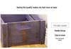 Vintage Weathered Wooden Slat Display Box for Decorative Props and Weddings