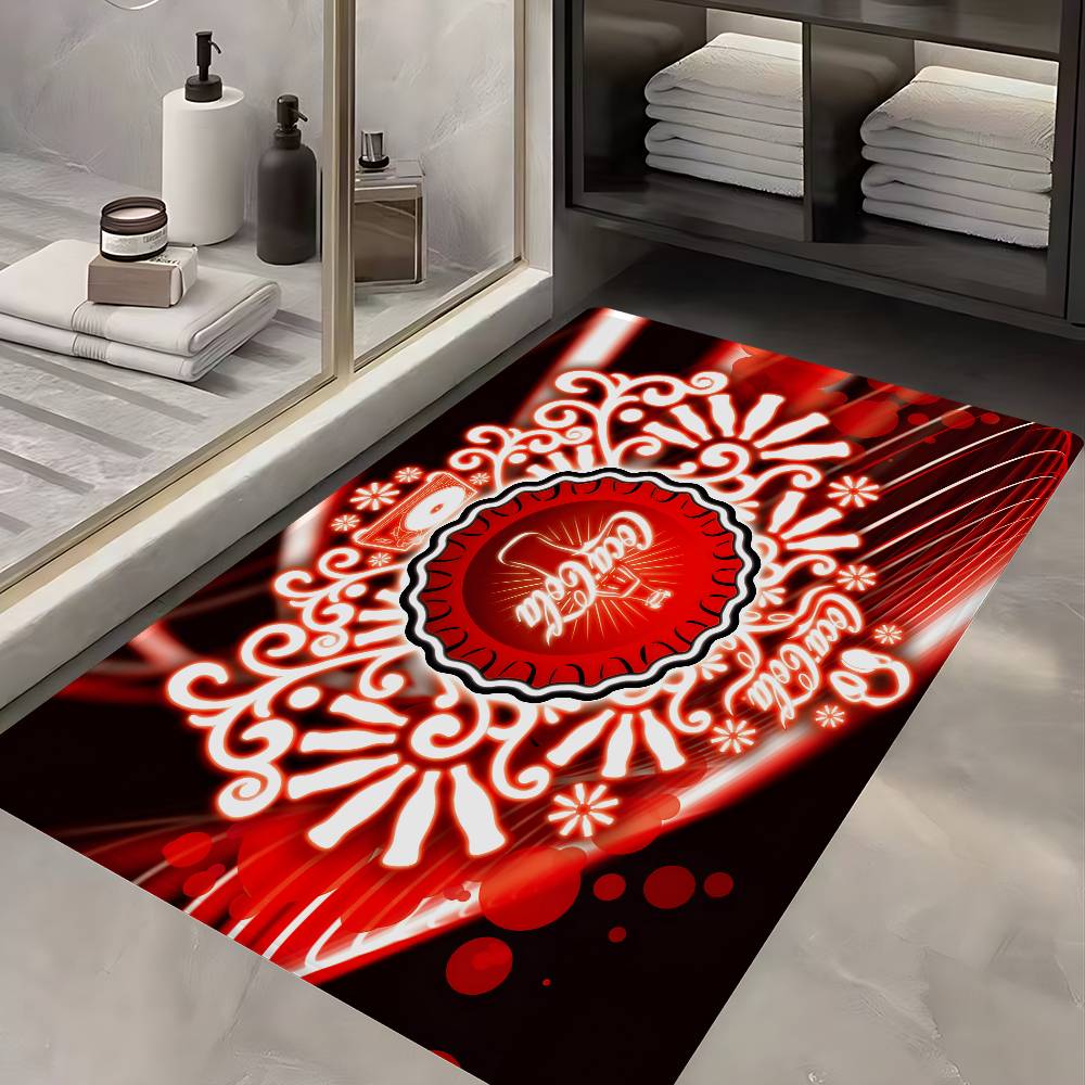 C-Cocas C-cola Vintage Logo Door Mat Washable Non-Slip Living Room Sofa Chairs Area Mat Kitchen Doormat Area Rug