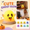 Halloween Ghost LED Candle Light Cute Expression Ghost Night Light Decorative Table Lamp for Indoor Outdoor Party Decoration Halloween Prop