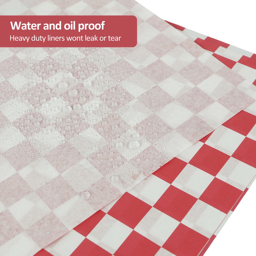 400Pcs Greaseproof Paper Liners Sandwich Wrapping Paper 4 Colors Wax Paper Sheets for BBQ Picnic Party Fast Food Kitchen