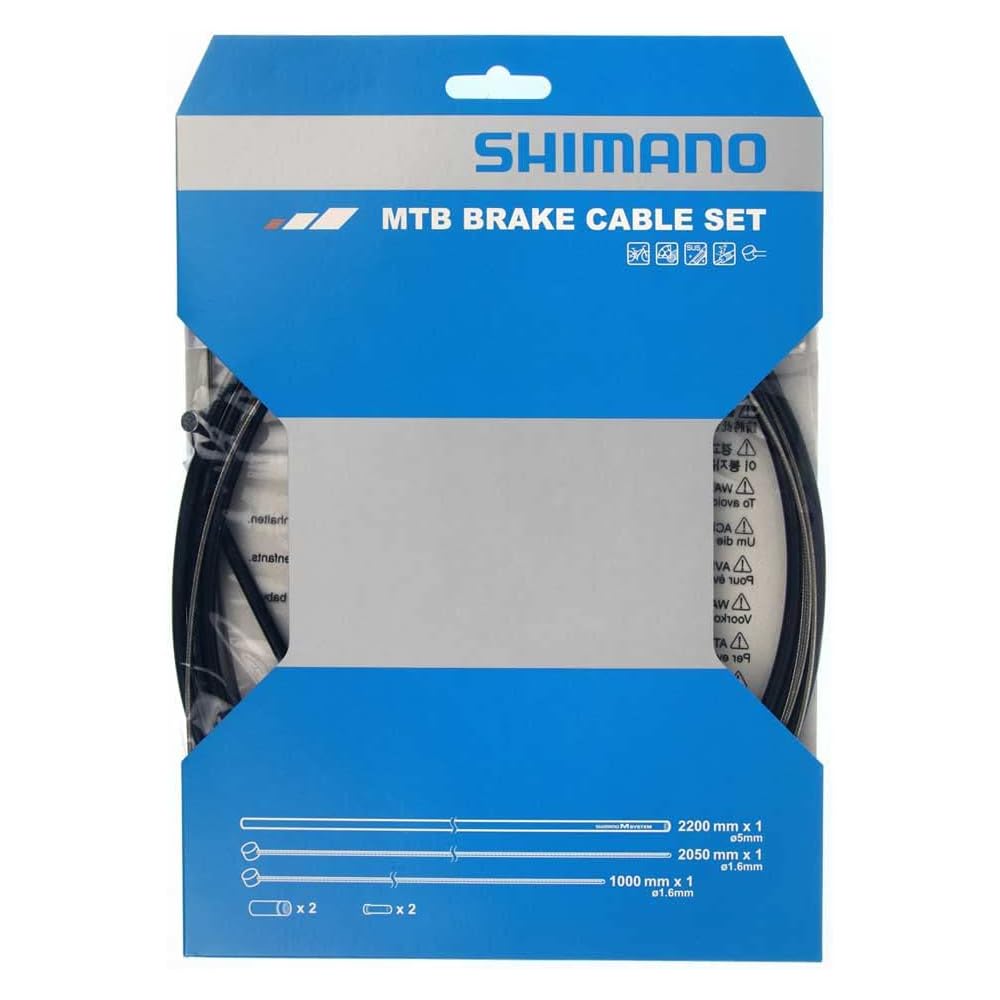 Shimano Brake Cable Set Stainless Steel MTB Black Repair Parts