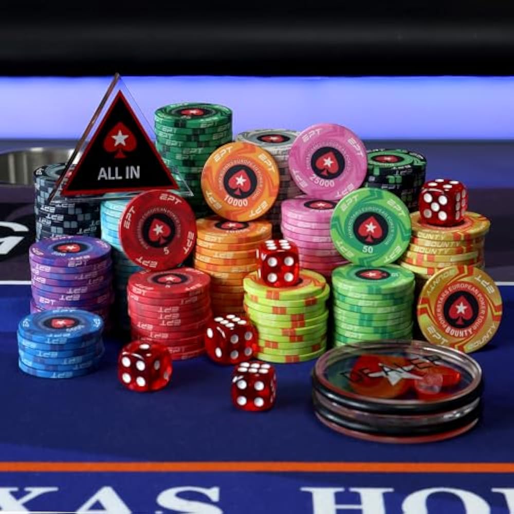 EPT Poker Chips Set of 25 ($1000) [Parallel Imported]